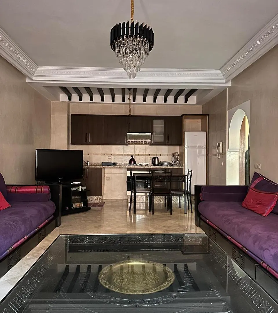Gueliz -La Kasbah Ac Onebedroom Apart With Parking 马拉喀什 摩洛哥